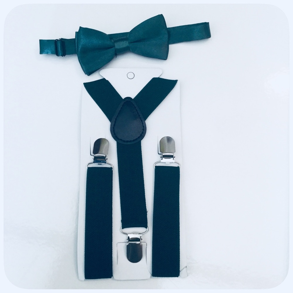 LAST ONE!!! NEW🐸GREEN🐸 SUSPENDER’S & BOW TIE SET